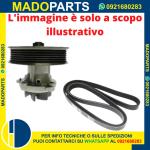 Cinghia Servizi + Pompa Acqua Fiat Grande Punto Panda 500 1.3 MJT 70 75 90CV