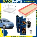 KIT 4 FILTRI MISTI TAGLIANDO CITROEN C3 1.4 HDI 66KW + 4LT OLIO BENDIX 5W40 C3